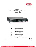 Abus TVHD80120 User Manual предпросмотр