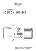 Preview for 1 page of Abus TVHS10100 Quick Manual