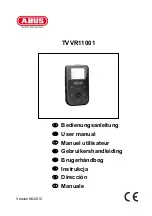 Abus TVVR11001 User Manual preview