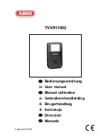 Abus tvvr11002 User Manual preview