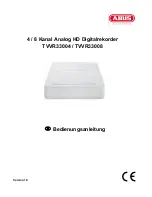 Предварительный просмотр 3 страницы Abus TVVR33004 User Manual