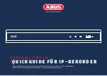 Abus TVVR36300 Quick Start Manual preview