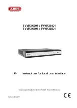 Предварительный просмотр 43 страницы Abus TVVR36301 Instructions For User