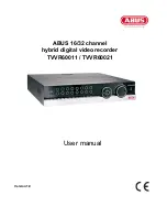 Предварительный просмотр 67 страницы Abus TVVR60011 User Manual