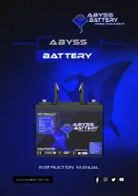 Preview for 1 page of ABYSS BATTERY 40538098565273 Instruction Manual