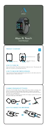 Предварительный просмотр 4 страницы Abyx Fit Touch User Manual