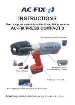 AC-FIX PRESS COMPACT 3 Instructions preview