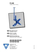 AC Hydraulic FJ40 User Manual preview