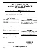 Предварительный просмотр 1 страницы AC Pro 4AC14 Installation Instructions Manual