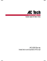 Preview for 1 page of AC Tech MC1000 series Installation And Operation Manual