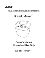 ACA 102141 Use And Care Book Manual preview