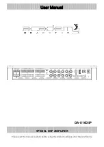 ACADEMY DA-810DSP User Manual preview