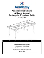 ACADEMY FSAAPT2105 Assembly Instructions & User Manual preview