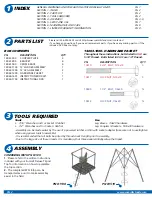 Preview for 2 page of ACADEMY Summit Classic Deluxe Tripod 12 Leg Kit Manual