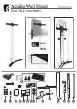 Предварительный просмотр 1 страницы Acadia AC/W/XL600/WH Assembly Instructions Manual