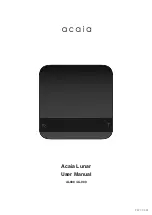 acaia Lunar AL008 User Manual предпросмотр