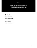 Preview for 1 page of acaia ORION BEAN DOSER Operation Manual