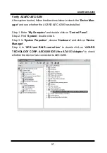 Предварительный просмотр 27 страницы Acard AEC-6280 User Manual