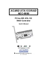 Preview for 1 page of Acard AEC-6880 User Manual