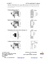 Preview for 3 page of Acare MRW 12HL Installation Manual