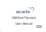 Предварительный просмотр 1 страницы acarix CADScor System User Manual