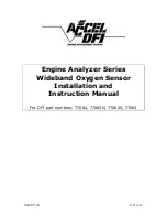 Preview for 1 page of ACCEL DFI Engine Analyzer Series Installation And Instruction Manual