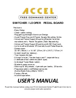 Accel FX22 Command center User Manual preview