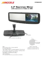 Accele RVM430DVR Instruction Manual предпросмотр