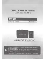 AcceleVision DTV-200 Owner'S Manual preview