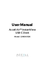 Preview for 1 page of Accell Accell Air InstantView USB-C Dock User Manual