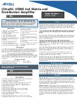 Preview for 1 page of Accell UltraAV K072C-013B Setup Instructions