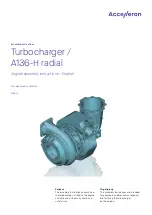 Предварительный просмотр 1 страницы Accelleron A136-H radial Original Assembly Instructions