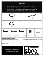 Предварительный просмотр 2 страницы Accent Antique OC2500 Assembly Instructions Manual