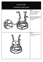 Preview for 3 page of Accent Antique OC2500 Assembly Instructions Manual