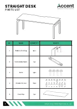 Предварительный просмотр 4 страницы Accent BALANCE DESK Assembly Manual