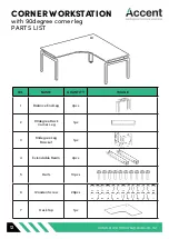 Предварительный просмотр 12 страницы Accent BALANCE DESK Assembly Manual