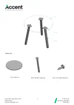 Предварительный просмотр 5 страницы Accent Modella II Table Assembly Instructions Manual