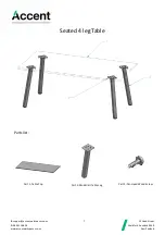 Предварительный просмотр 7 страницы Accent Modella II Table Assembly Instructions Manual