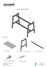 Предварительный просмотр 12 страницы Accent Modella II Table Assembly Instructions Manual