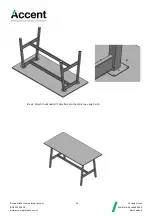 Предварительный просмотр 14 страницы Accent Modella II Table Assembly Instructions Manual