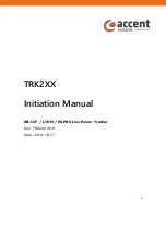 Предварительный просмотр 1 страницы Accent TRK2 Series Initiation Manual