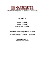 Acces I/O products PCI-IDO-48A User Manual preview