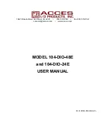 Preview for 2 page of Acces 104-DIO-48E User Manual