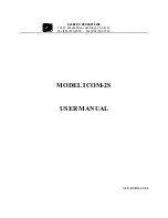 Preview for 1 page of Acces ICOM-2S User Manual