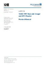 Access IS LSR118 Product Manual preview