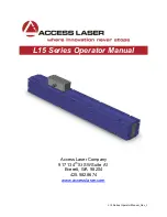 Preview for 1 page of Access Laser L15 Series Operator'S Manual