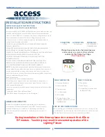 Access Lighting ATOM 31000LEDSWACD Installation Instructions preview