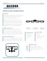 Access Lighting NIDO 63961LEDD Installation Instructions preview