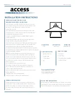 Access Lighting SILO 20060LEDDMG Installation Instructions preview