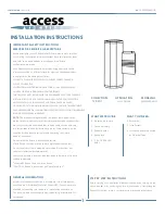 Access Lighting TRIDENT 20389LEDDMGLP Installation Instructions preview